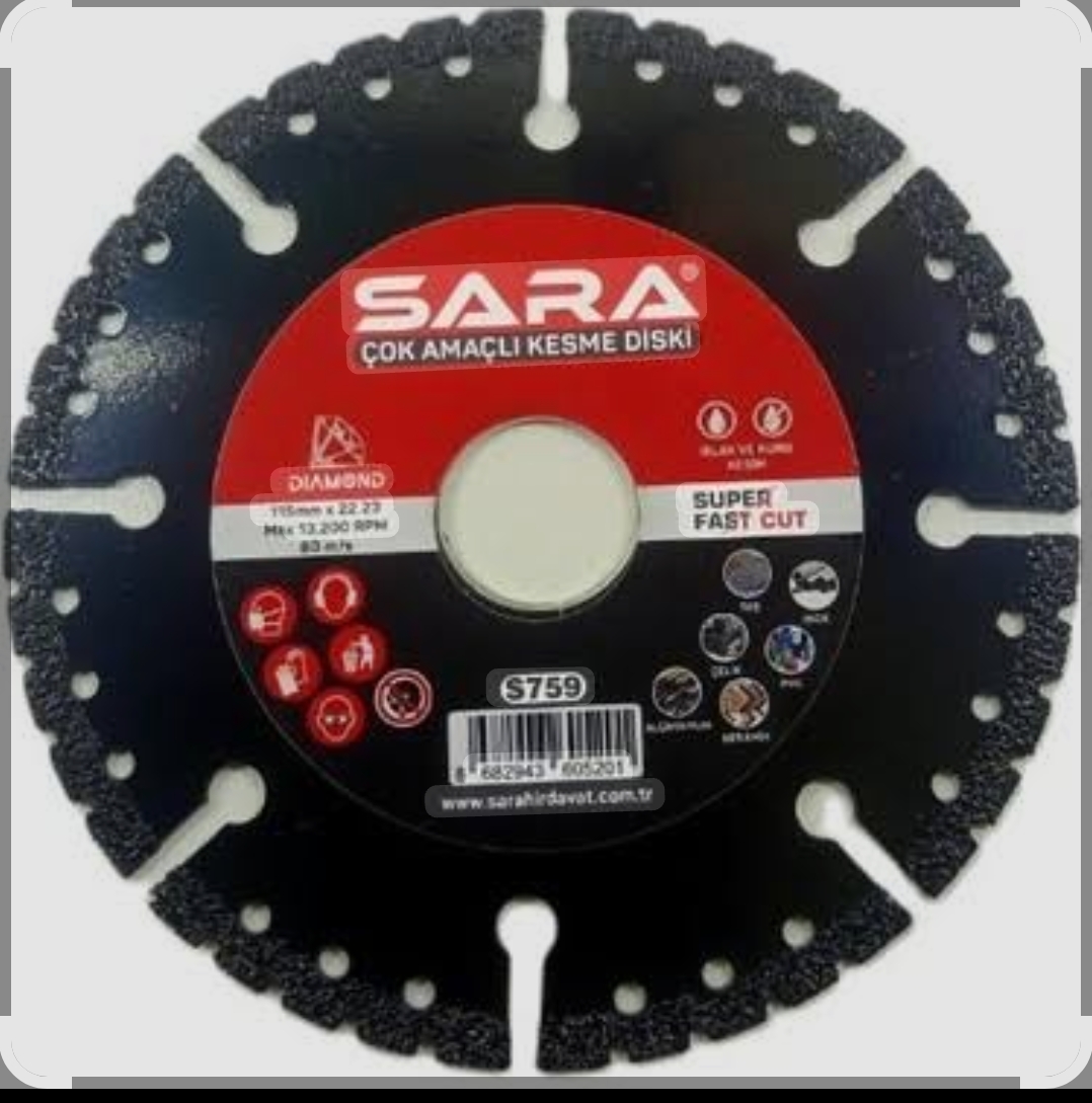 Çok Amaçlı Kesme Diski 180mm x 2,0 mm