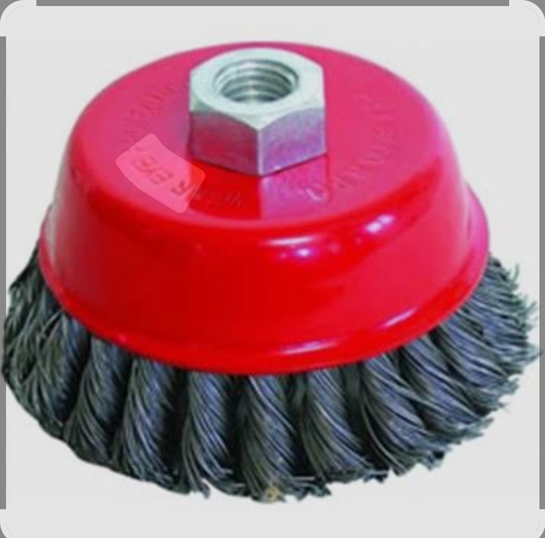 Burgulu Çanak Fırça 100 mm  