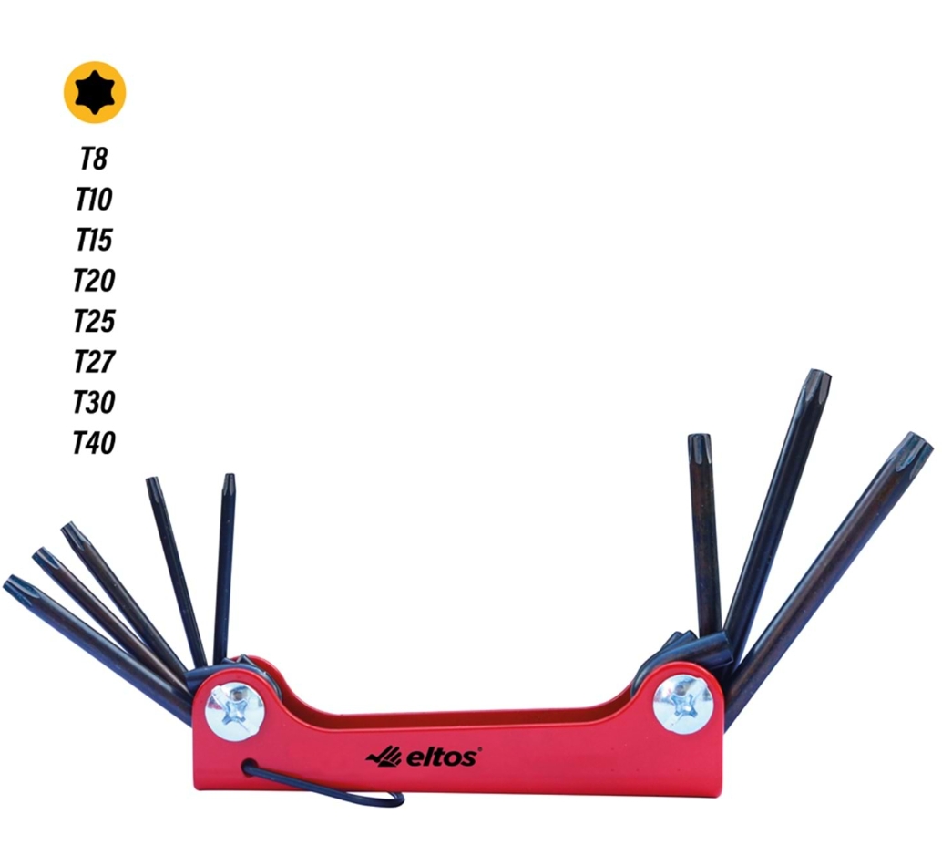 Çakı Alyan Seti Torx Altıköşe 8 Parça Eltos