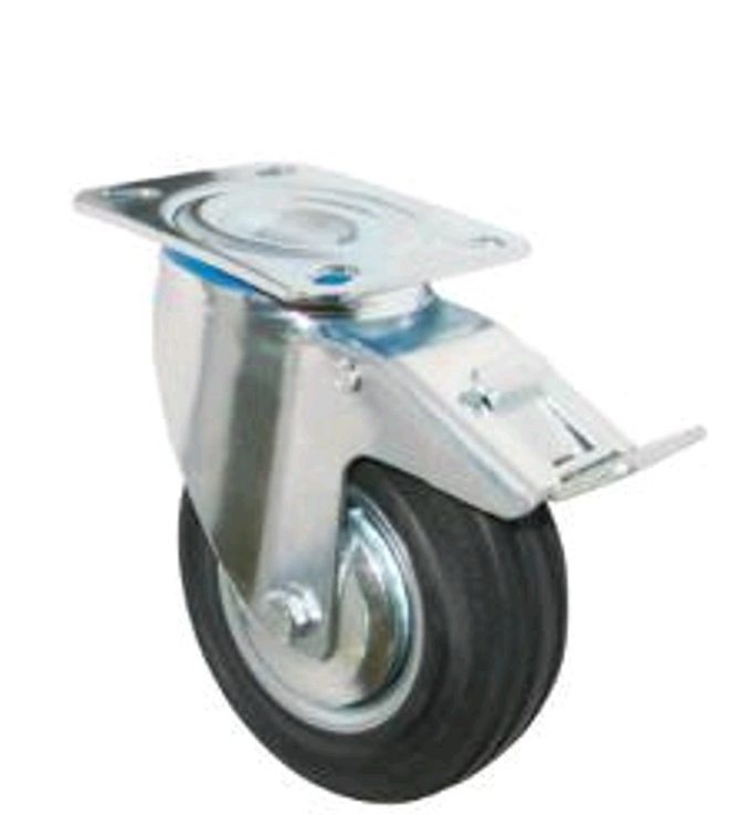Servis Tekeri Frenli Dönerli 200 mm