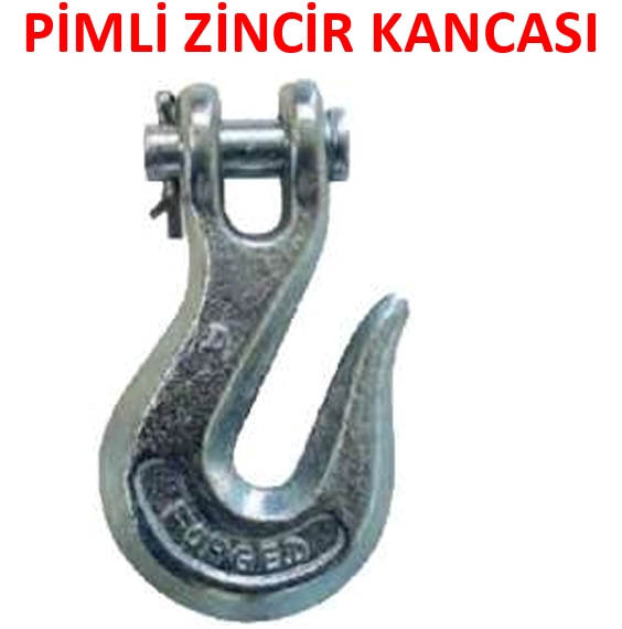 Pimli Zincir Kancası 3/8'' - 10 mm [ 2 Adet ]
