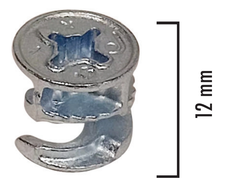 Minifix Gövde [ 16 mm Sunta ] Nikel