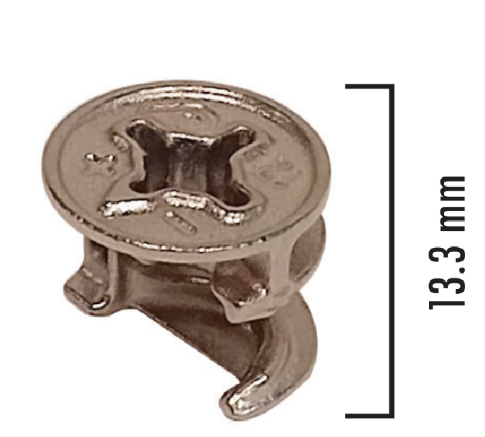 Minifix Gövde [ 18 mm Sunta ] Nikel