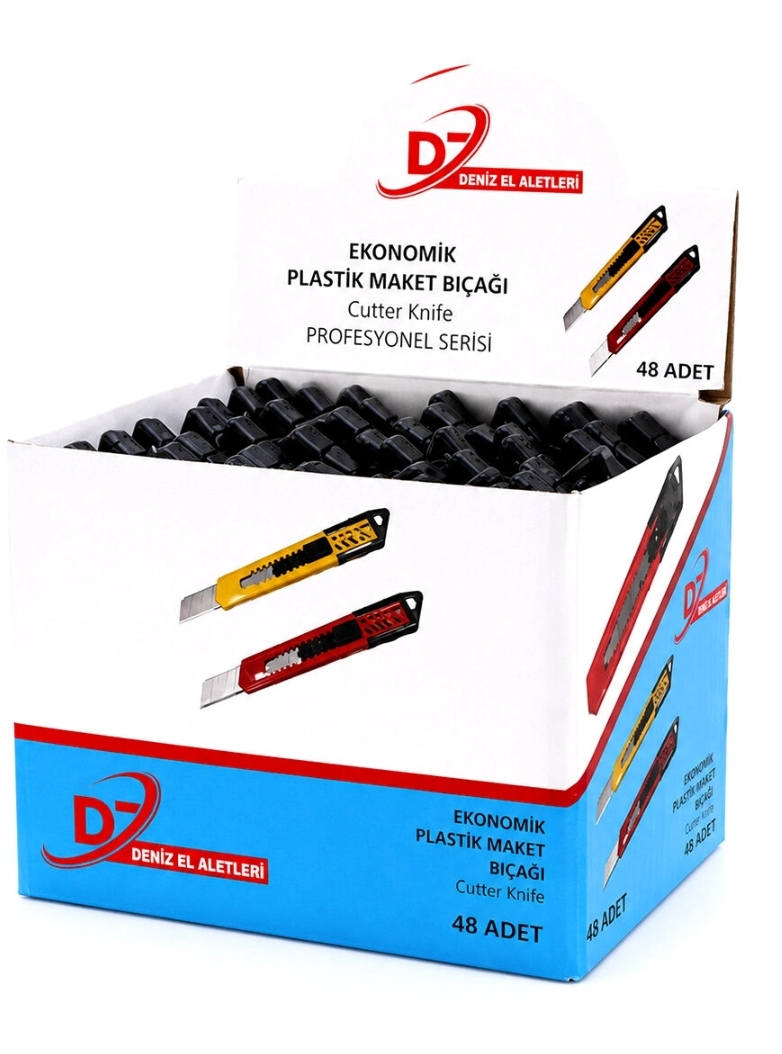 Maket Bıçağı Plastik Eko [ 48 Adet ]