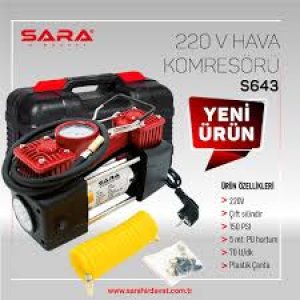 S643 HAVA KOMPRESÖRÜ PRİZ GİRİŞLİ 220 V