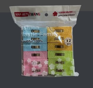T1800 12 Lİ RENKLİ YAYLI MANDAL